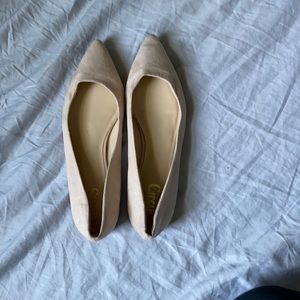 Nude flats size 10